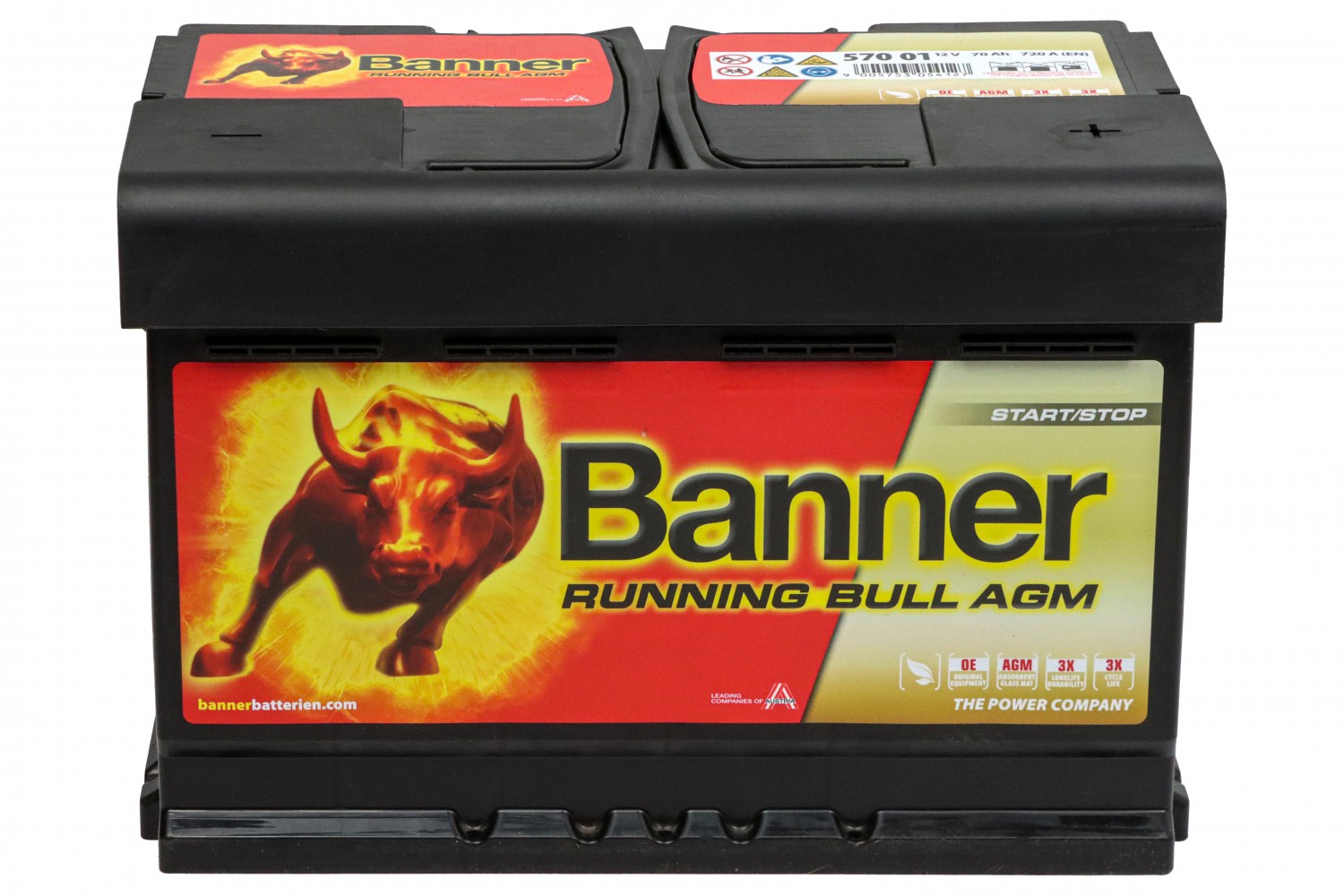 АКУМУЛЯТОРНА БАТАРЕЯ BANNER ВИКОРИСТОВУЮТЬСЯ ДЛЯ ЗАПУСКУ ПОРШНЕВИХ ДВИГУНІВ 12V 70AH 720A П+